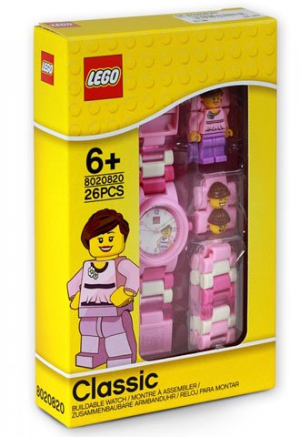 LEGO Kinderhorloge Classic Pink 5060286802175 BRICKshop LEGO en DUPLO specialist