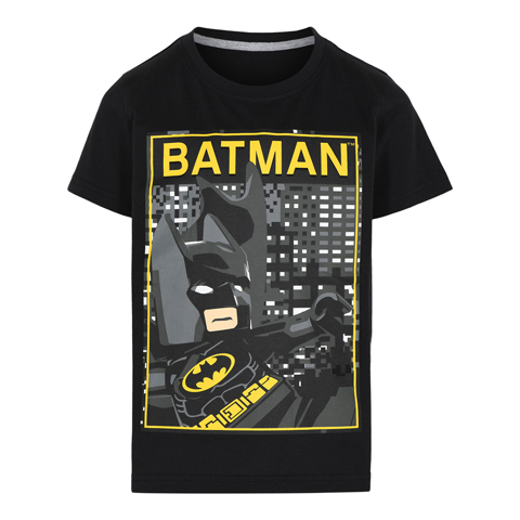 LEGO T Shirt Batman ZWART M12010199 Maat 116 5700068030210 LEGO Kleding BRICKshop LEGO en DUPLO specialist