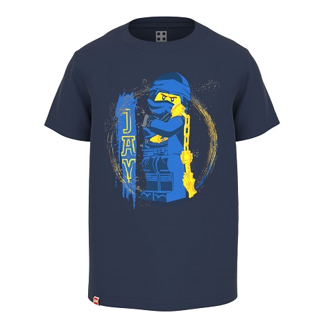 LEGO T Shirt Ninjago DONKERBLAUW M12010480 Maat 128 5700068164014 BRICKshop LEGO en DUPLO specialist